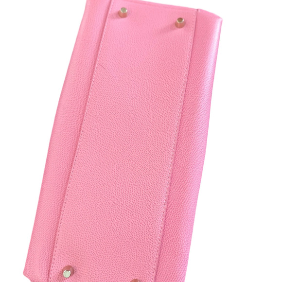 Furla Vibrant Pink Satchel with Gold Details - Picture 10 of 10